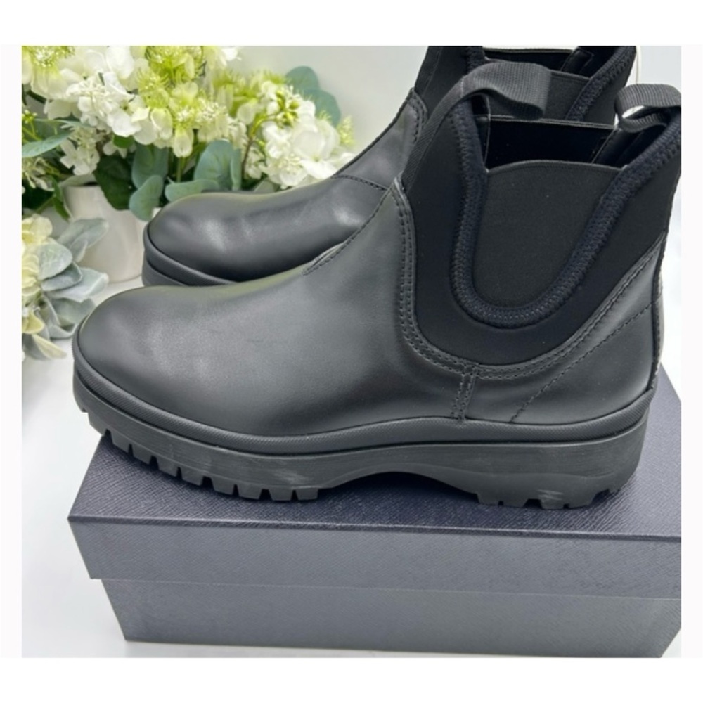 Prada Brixxen leather Chelsea boots size 10 made in Italy - Picture 5 of 11